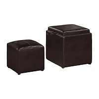 Convenience Concepts Designs4comfort Cushioned Ottoman