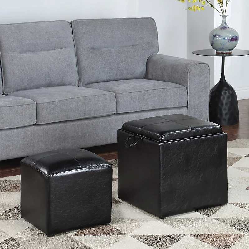 Convenience Concepts Designs4comfort Cushioned Ottoman