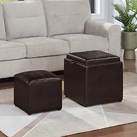 Convenience Concepts Designs4comfort Cushioned Ottoman
