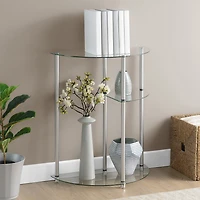 Convenience Concepts Designs2go Living Room Collection Glass Console Table