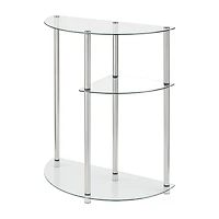 Convenience Concepts Designs2go Living Room Collection Glass Console Table