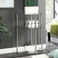 Convenience Concepts Designs2go Living Room Collection Glass Console Table
