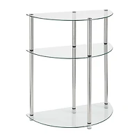 Convenience Concepts Designs2go Living Room Collection Glass Console Table