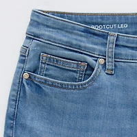St. John's Bay Womens Mid Rise Adaptive Bootcut Easy-on + Easy-off Jean