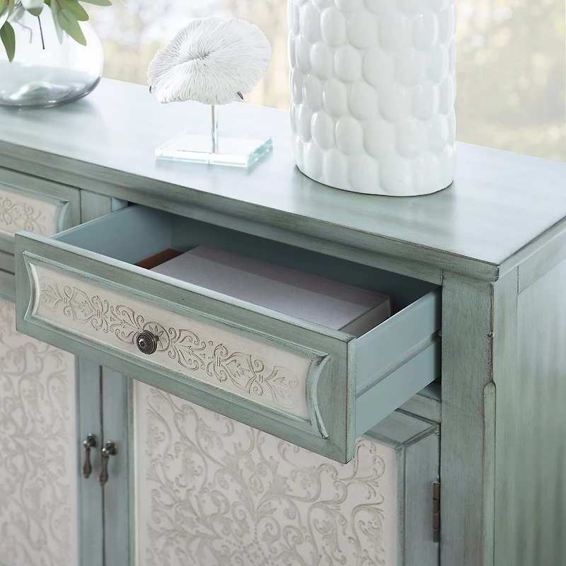 Linon Chemel 2-Drawer Console Table