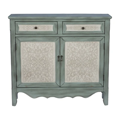 Linon Chemel 2-Drawer Console Table