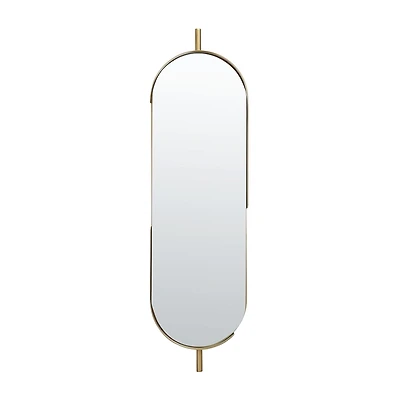 Safavieh 12" X 43" Gold Nicoli Wall Mount Wall Mirror