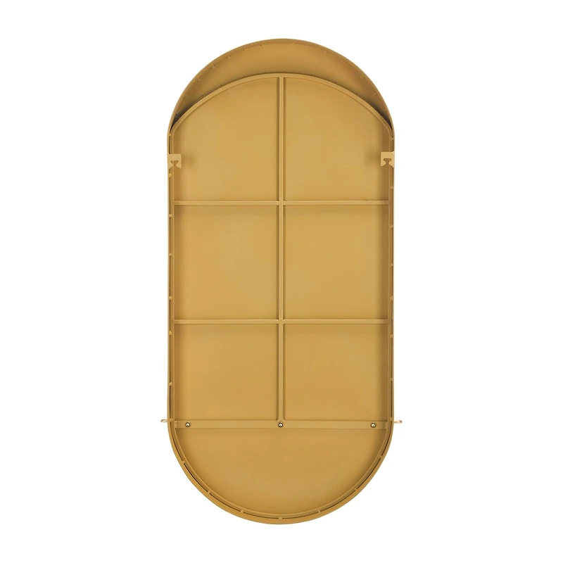 Safavieh 18.25" X 36" Gold Wessley Wall Mount Wall Mirror