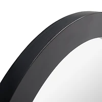 Safavieh 17.5" X 17.5" Black Padma Wall Mount Round Wall Mirror