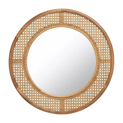 Safavieh 23.6" X 23.6" Byleth Wall Mount Round Wall Mirror