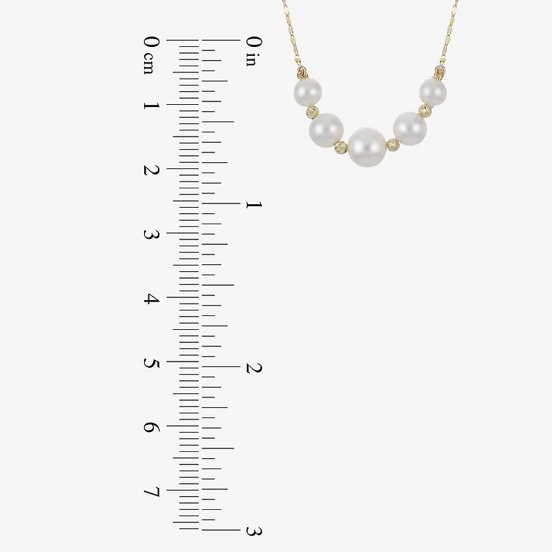 Womens White Inch Strand Necklace