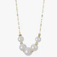 Womens White Inch Strand Necklace