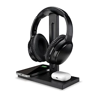 iLive 5-In-1 Headphone Stand And Wireless Charging Station