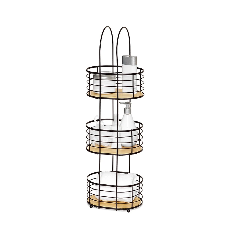Popular Bath Norwood 3 Tier Spa Tower Round Bathroom Organizer
