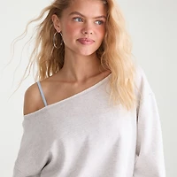 AEROPOSTALE Womens Juniors Crew Neck Long Sleeve Sweatshirt