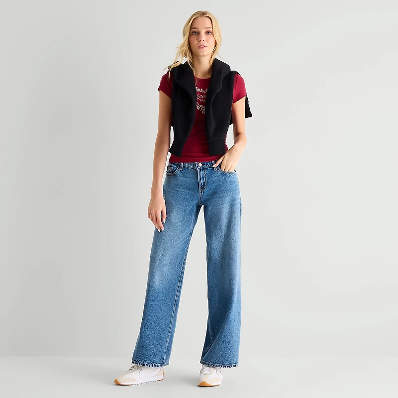 Arizona Womens Juniors Baggy Fit Jean