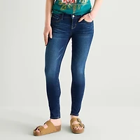 Arizona Womens Juniors Short Skinny Fit Jean