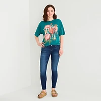 Arizona Womens Juniors Short Skinny Fit Jean