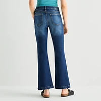 Arizona Curvy Womens Juniors High Rise Bootcut Jean