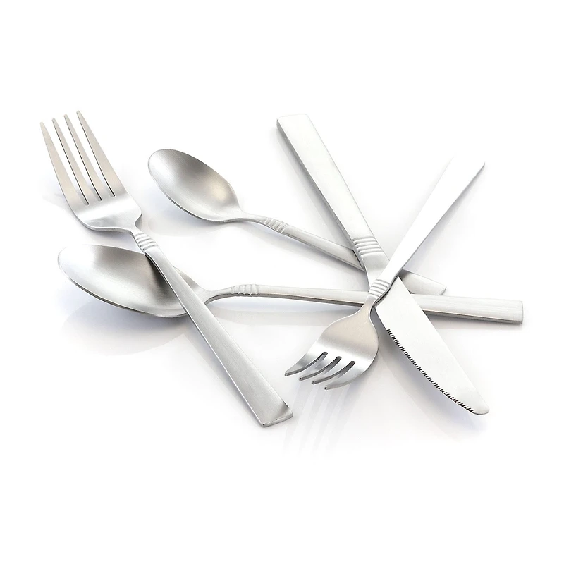MegaChef Cravat 20-pc. 18/10 Stainless Steel Flatware Set