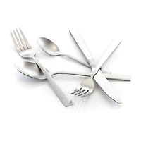 MegaChef Cravat 20-pc. 18/10 Stainless Steel Flatware Set
