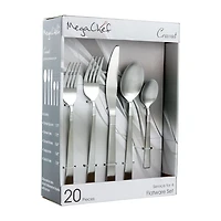 MegaChef Cravat 20-pc. 18/10 Stainless Steel Flatware Set