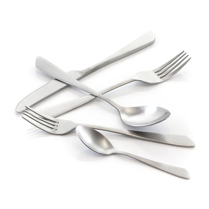 MegaChef Gibbous 20-pc. 18/10 Stainless Steel Flatware Set