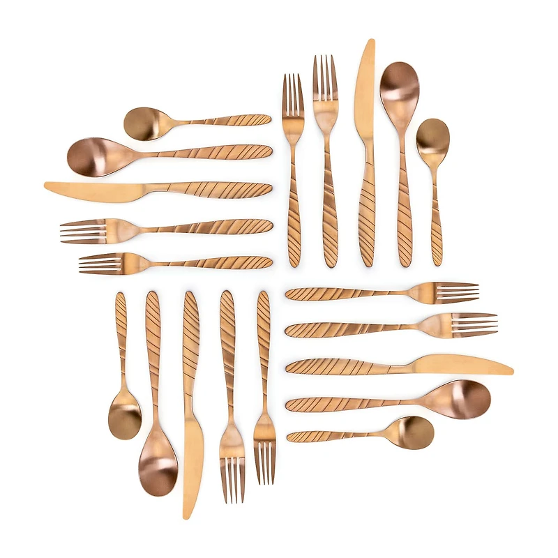 MegaChef La Vague 20-pc. 18/10 Stainless Steel Flatware Set