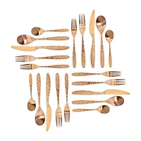 MegaChef La Vague 20-pc. 18/10 Stainless Steel Flatware Set
