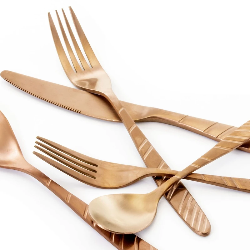 MegaChef La Vague 20-pc. 18/10 Stainless Steel Flatware Set