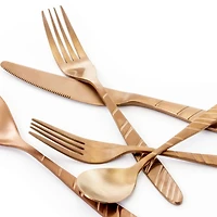MegaChef La Vague 20-pc. 18/10 Stainless Steel Flatware Set