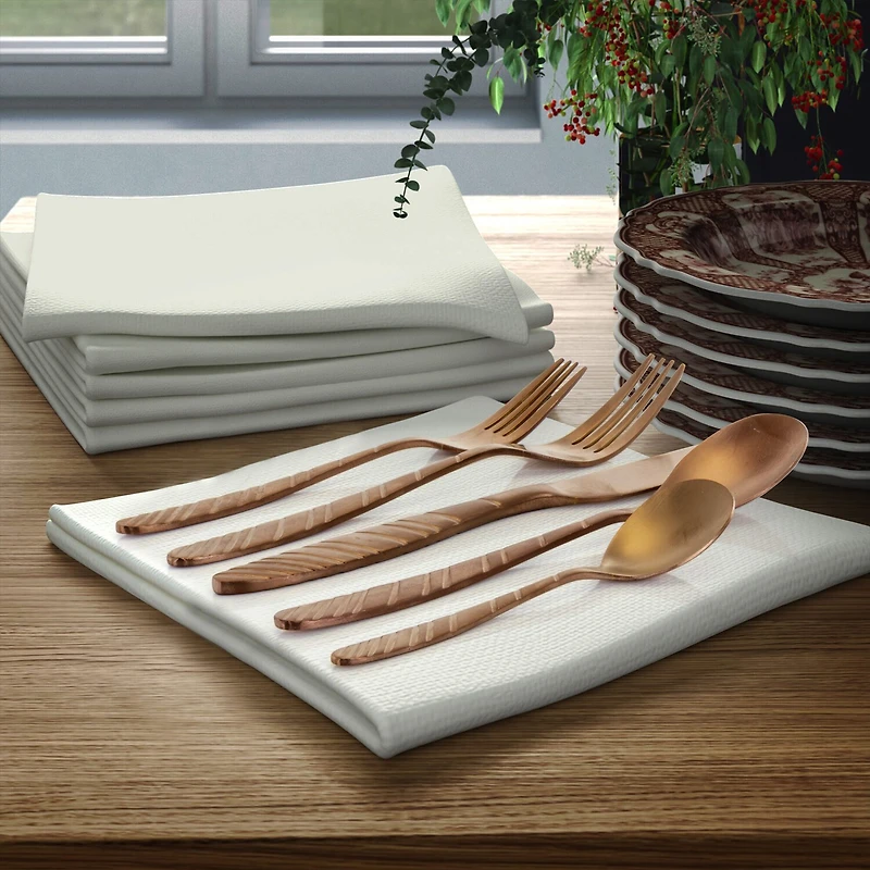 MegaChef La Vague 20-pc. 18/10 Stainless Steel Flatware Set