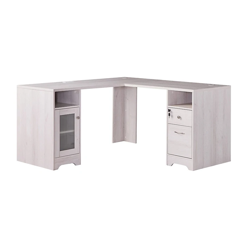 L-Shaped Storage Home Office Desk