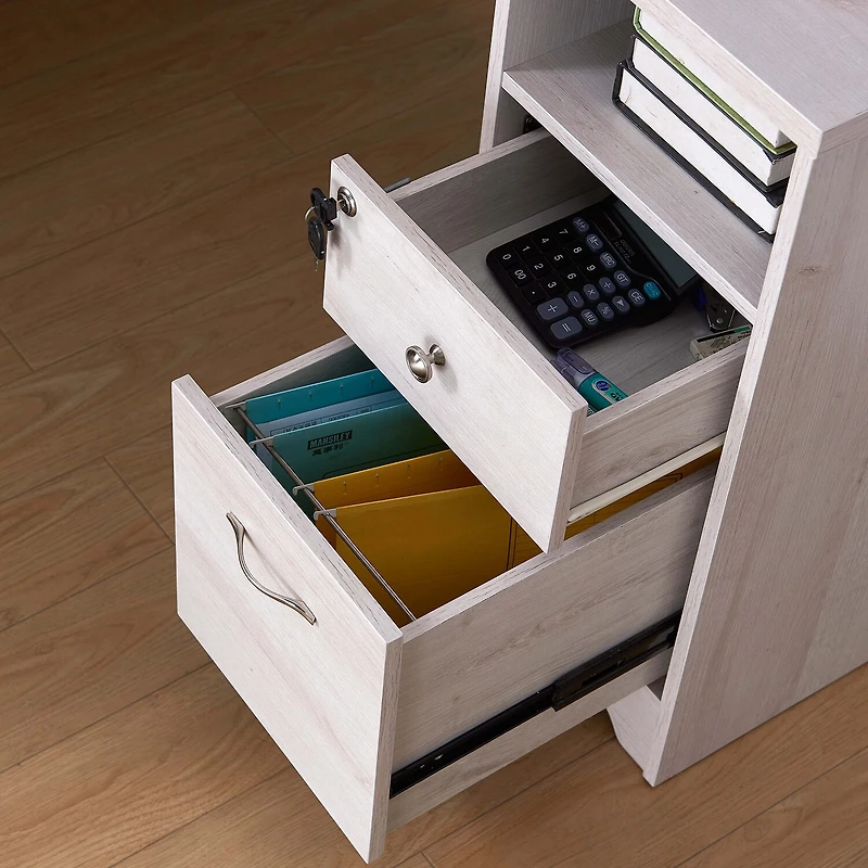 L-Shaped Storage Home Office Desk