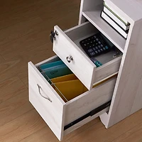 L-Shaped Storage Home Office Desk