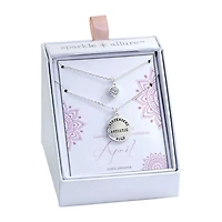 Sparkle Allure Womens Red Crystal Pure Silver Over Brass 2-pc. Necklace Set