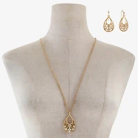 Mixit Womens White 2-pc. Jewelry Set
