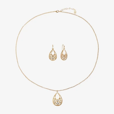Mixit Womens White 2-pc. Jewelry Set