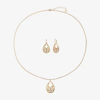 Mixit Womens White 2-pc. Jewelry Set