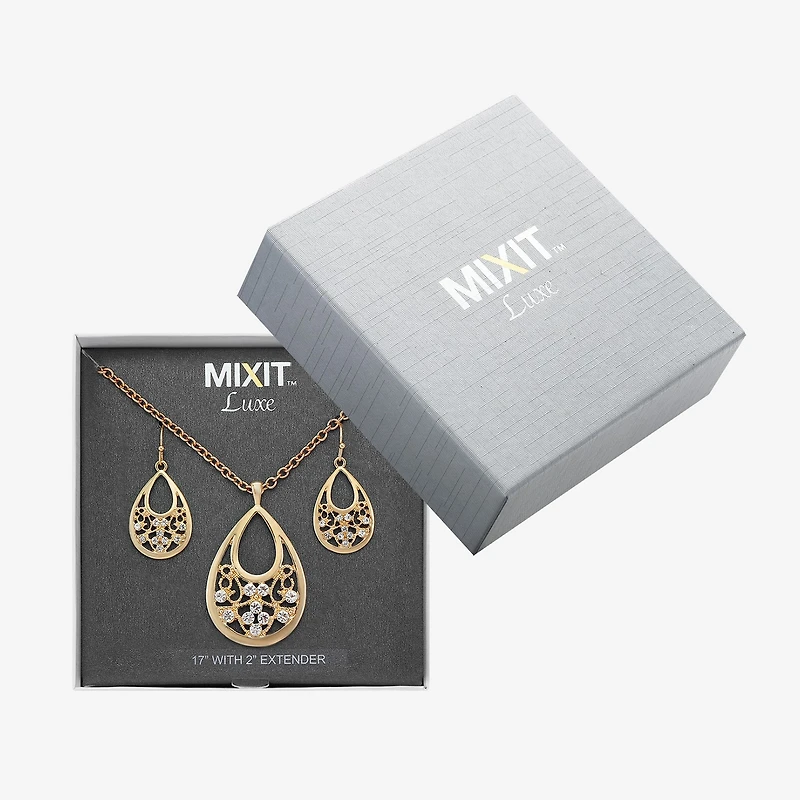 Mixit Womens White 2-pc. Jewelry Set