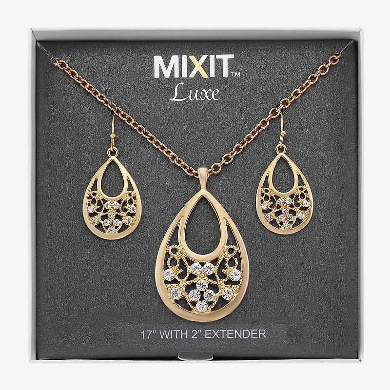 Mixit Womens White 2-pc. Jewelry Set