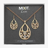 Mixit Womens White 2-pc. Jewelry Set