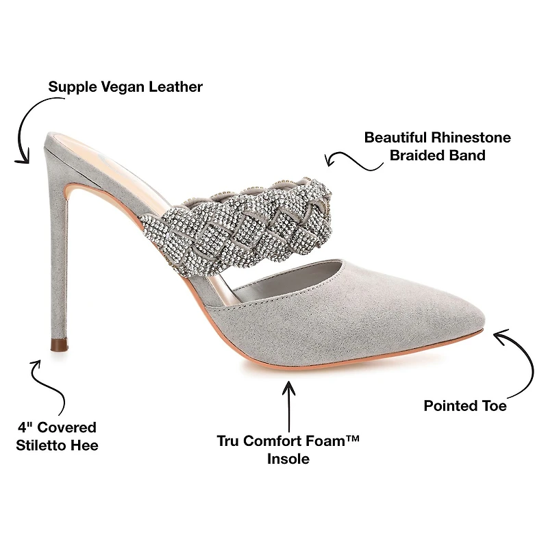 Journee Collection Hazzl Womens Pointed Stiletto Heel Pumps