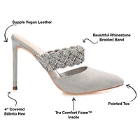 Journee Collection Hazzl Womens Pointed Stiletto Heel Pumps
