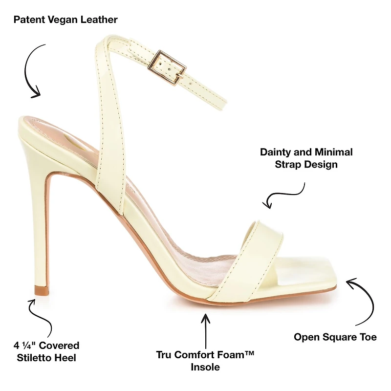 Journee Collection Dorian Womens Round Open Toe Stiletto Heel Pumps