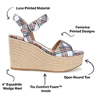 Journee Collection Womens Pearrl Wedge Sandals