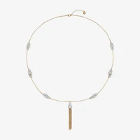 Monet Jewelry Tassel Womens 31 Inch Strand Necklace