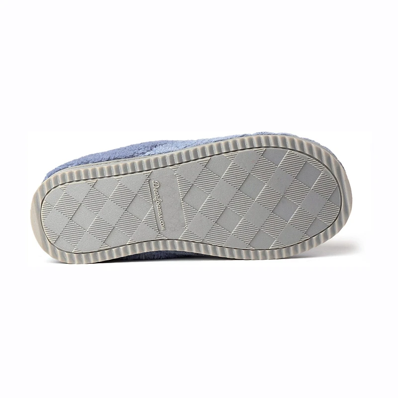 Dearfoams Libby Quilted Terry Womens Memory Foam Clog Slippers