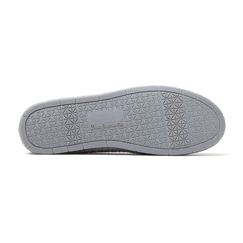 Dearfoams Rachel Marled Chenille Closed Back Womens Memory Foam Slip-On Slippers