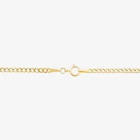 Womens 14K Gold Evil Eye Charm Bracelet